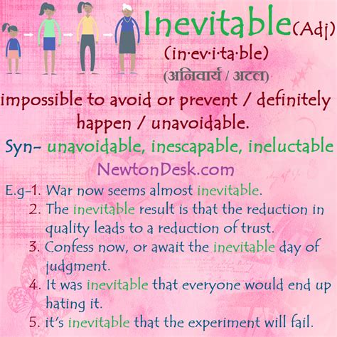 inevitable meaning tagalog|INEVITABLE .
